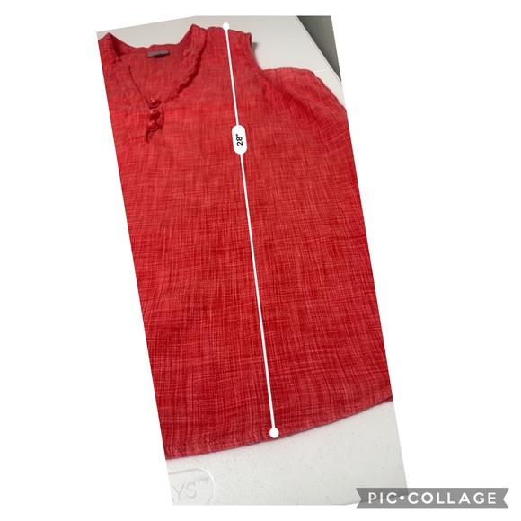 J jill  Sleeveless Large  Tunic Tank Top Linen - Picture 7 of 9